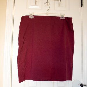 NWOT Jersey Merlot Pencil Skirt